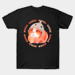 Wheek wheek guinea pig furry potato wearing shark hat T-Shirt